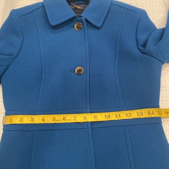 JCREW Lady day coat 4P Color Matisse blue - Picture 10 of 10